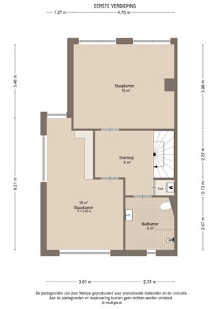 Floorplan - Copierlaan 130, 4143 GD Leerdam